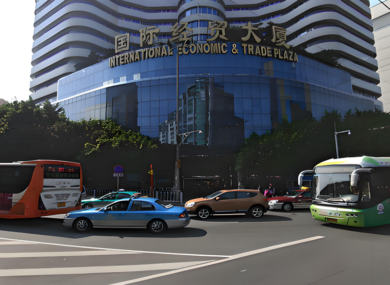 廣州市商務(wù)局。地址：廣州市越秀區(qū)東風(fēng)西路國際經(jīng)貿(mào)大廈