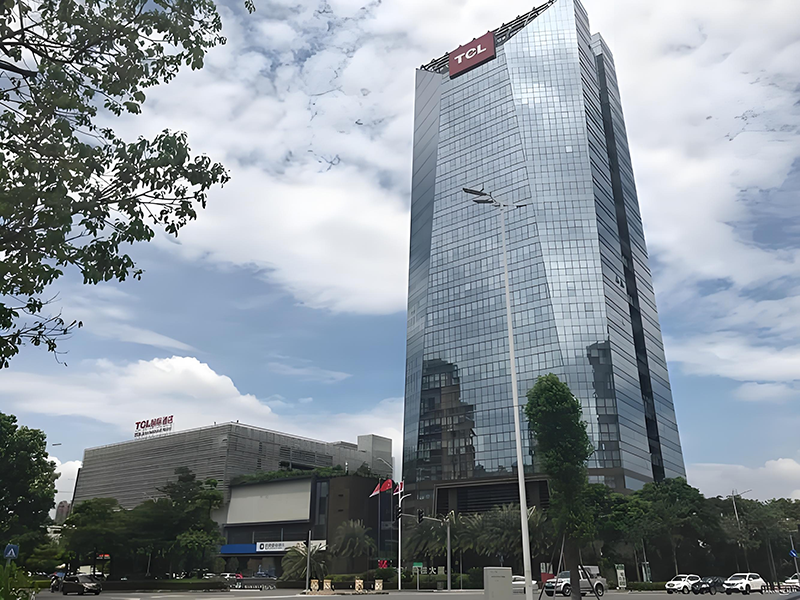 惠州市TCL科技集團(tuán)。地址：惠州市仲愷高新區(qū)惠風(fēng)三路17號(hào)